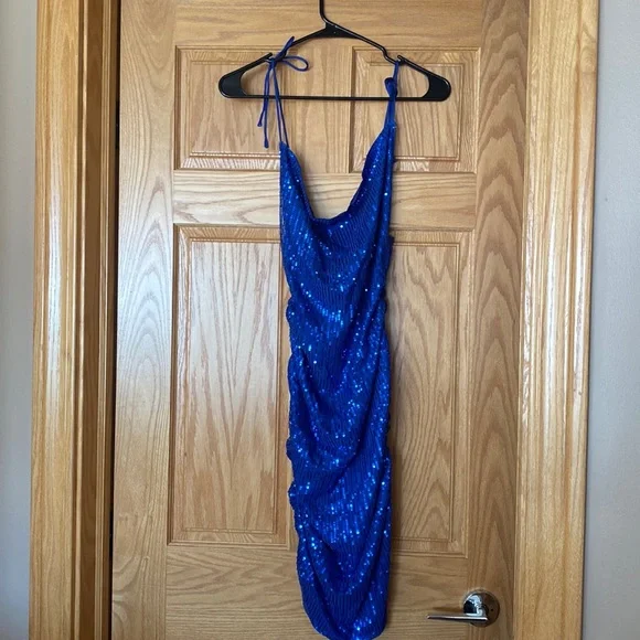 princess polly baby blue dress Blue Sequin Day Dresses